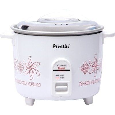 Preethi Wonder Electric Rice Cooker, 1.8 Litres Double Pan