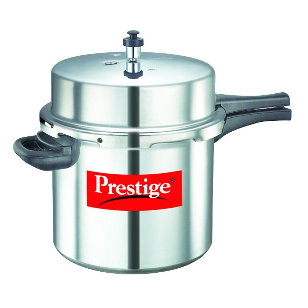 Prestige Popular Aluminium Non-Induction Base Outer Lid Pressure Cooker, 12 Litres