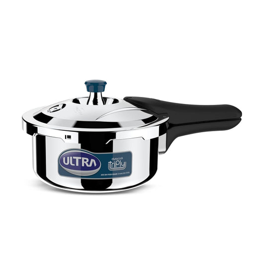 Ultra Duracook Triply Stainless Steel Induction Base Outer Lid Pressure Cooker, 2 Litres