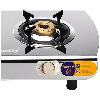 Butterfly Magnum Stainless Steel Gas Stove, 2 Burner