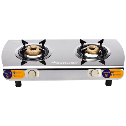 Butterfly Magnum Stainless Steel Gas Stove, 2 Burner