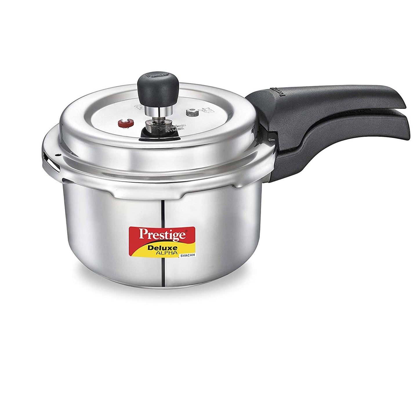 Prestige Deluxe Alpha Svachh Stainless Steel Induction Base Outer Lid Pressure Cooker, 2 Litres