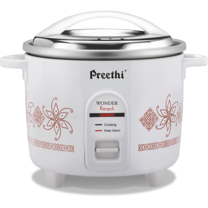 Preethi Wonder Electric Rice Cooker, 2.2 Litres Double Pan