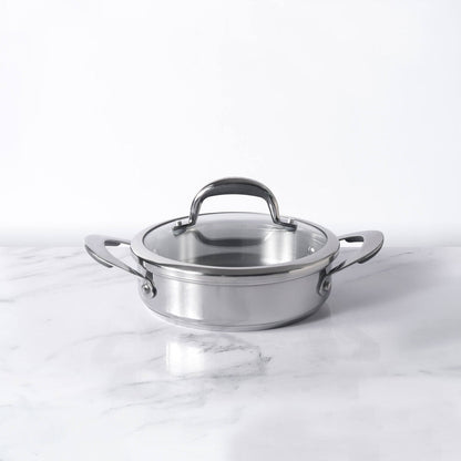 Meyer Select Stainless Steel Sauteuse with Glass Lid