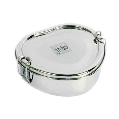 JVL Heart Stainless Steel Lunch Box with Stainless Steel Inner Plate