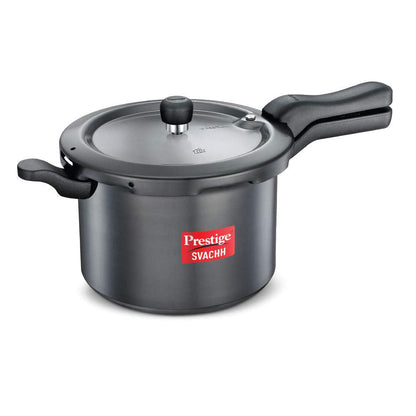 Prestige Svachh Hard Anodised Aluminium Induction Base Outer Lid Pressure Cooker, 5 Litres