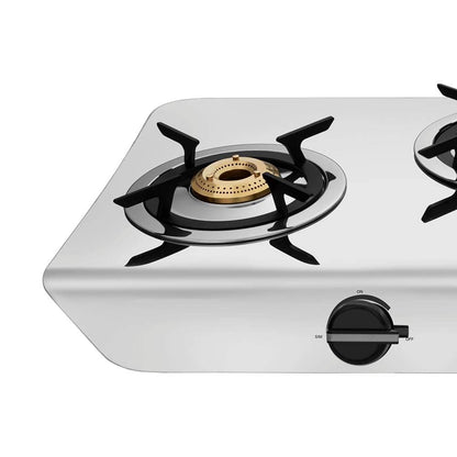 Preethi Stylo Steel Slim SSGS-011 Stainless Steel Gas Stove, 3 Burner