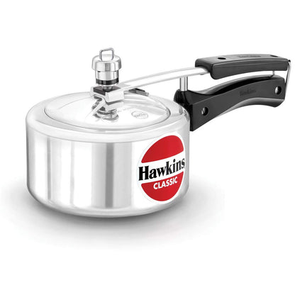 Hawkins Classic Aluminium Non-Induction Base Inner Lid Pressure Cooker, 1.5 Litres
