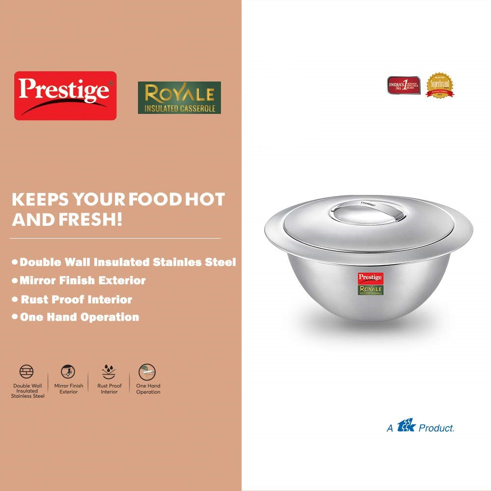 Prestige Royale Stainless Steel Insulated Casserole Hot Box