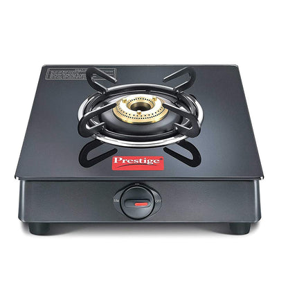 Prestige Marvel Plus GTM 01 Black Toughened Glass Top Gas Stove, 1 Burner