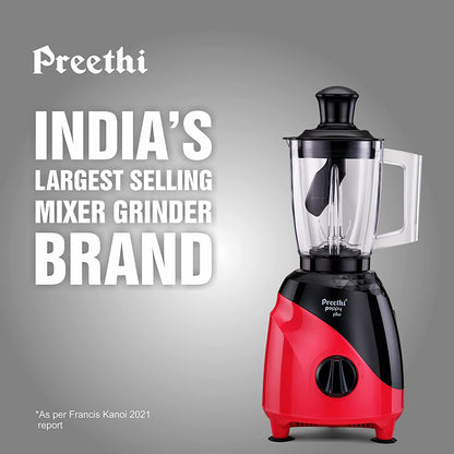 Preethi Peppy Plus MG-246 Mixer Grinder, 750W, 4 Jar