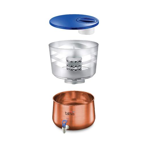 Prestige Clean Home Tattva 2.0 Copper Gravity Water Purifier, 16 Litres