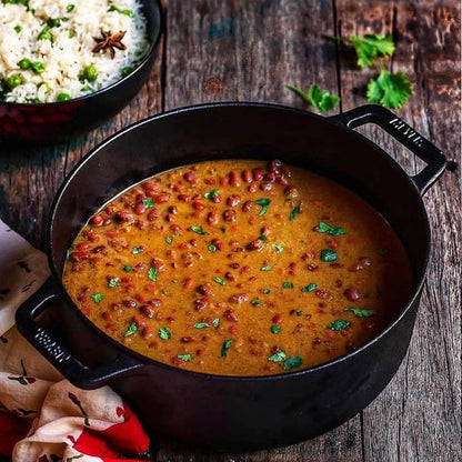 Meyer Pre-Seasoned Cast Iron Dutch Oven/Sauteuse with Glass Lid