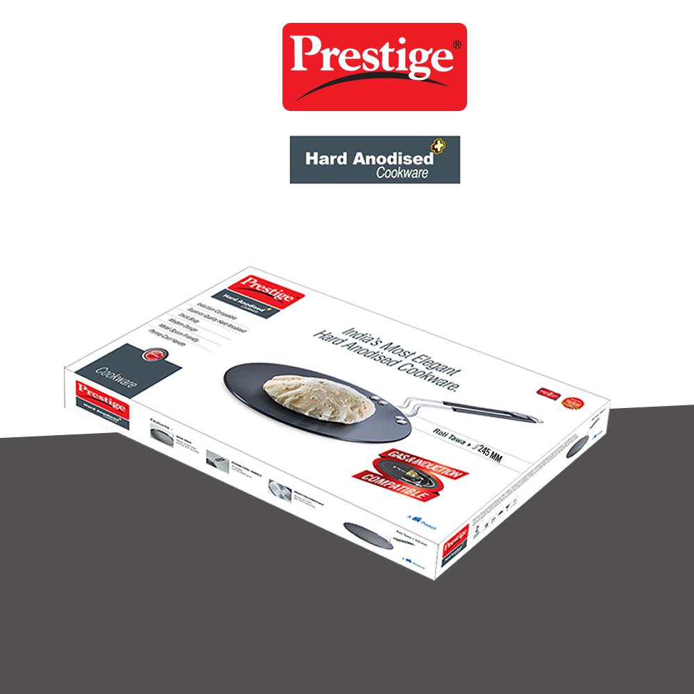 Prestige Hard Anodised Plus Chapati / Roti Tawa, 245MM