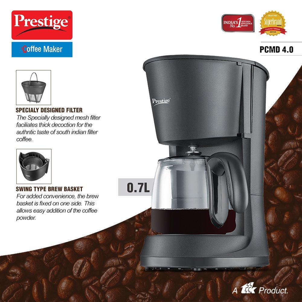 Prestige PCMD 4.0 Drip Type Coffee Maker, 0.7 Litres