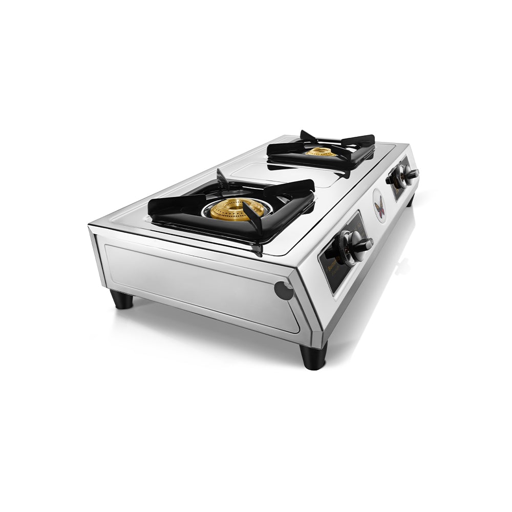 Butterfly 2 burner stainless deals steel gas stove price