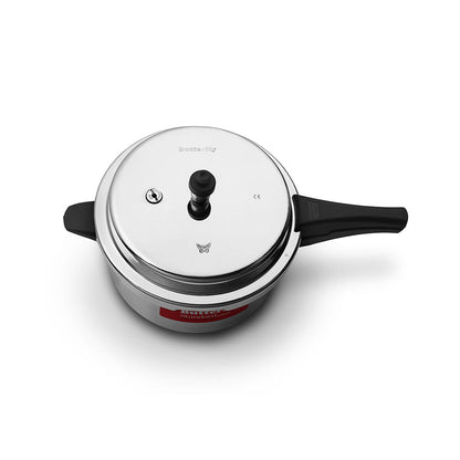 Butterfly Standard Plus Aluminium Induction Base Outer Lid Pressure Cooker, 5 Litres