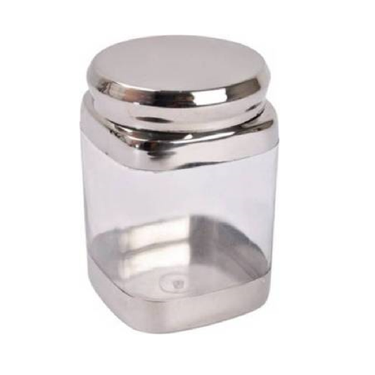 JVL Square Stainless Steel Canister