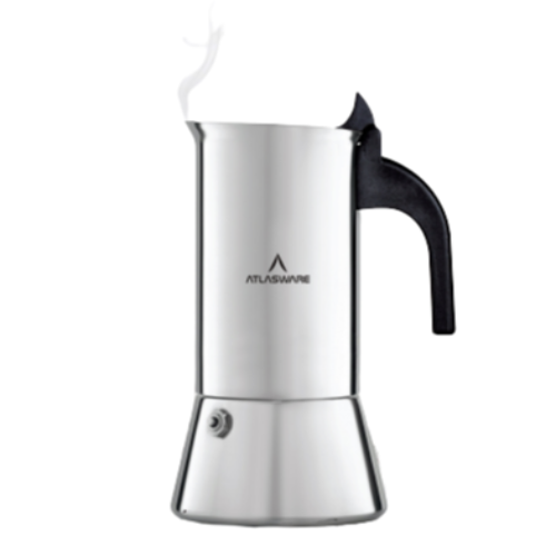 Atlasware Mocha Design Stainless Steel Coffee Maker