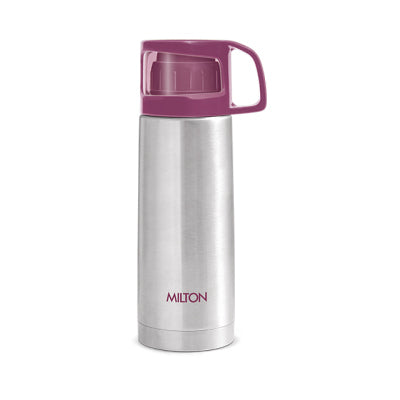 Milton Glassy Thermosteel Vacuum Insulated Stainless Steel Double Wall Hot and Cold Flask