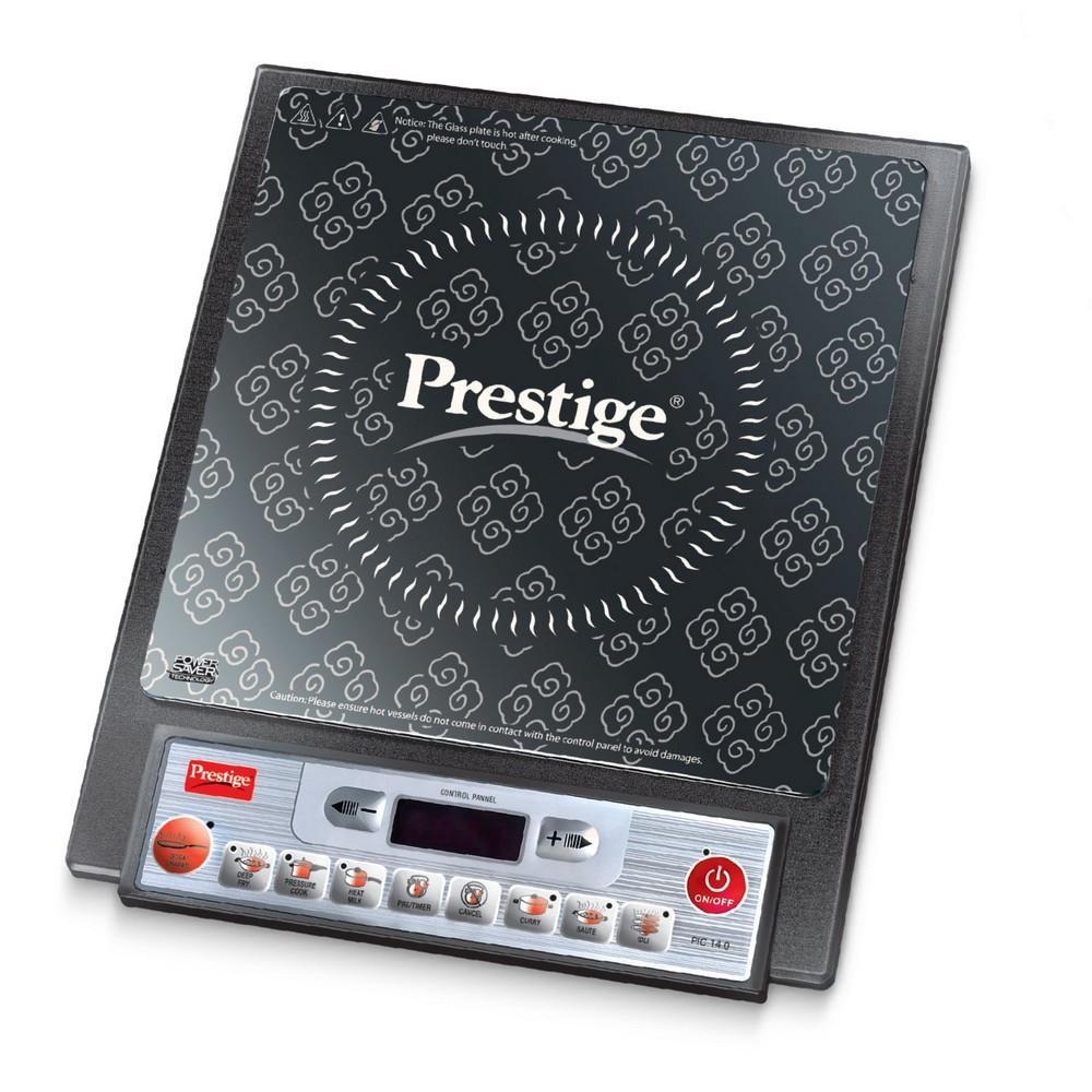 Prestige PIC 14.0 V2 Microcrystal Glass Panel Induction Cooktop, 1900W