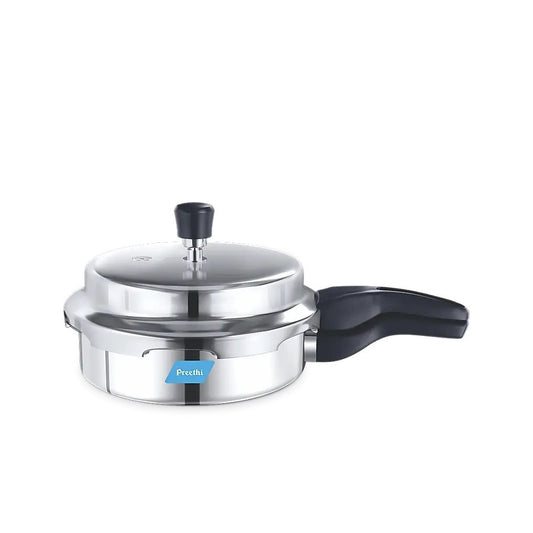 Preethi PC-006 Aluminium Induction Base Outer Lid Pressure Cooker Pan, 3 Litres