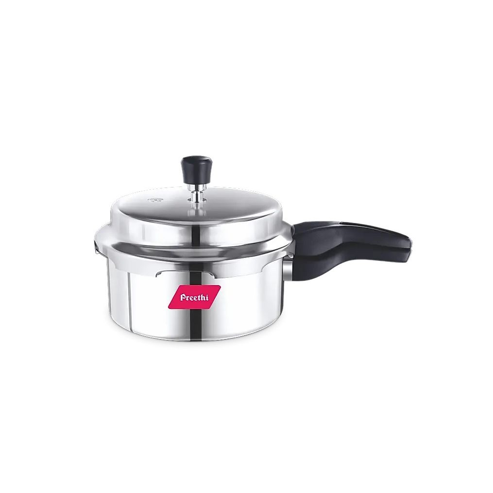 Preethi PC-010 Stainless Steel Induction Base Outer Lid Pressure Cooker, 2 Litres