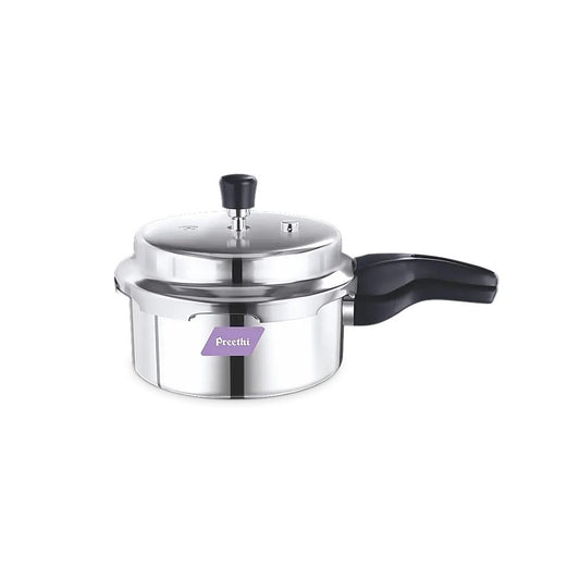 Preethi PC-014 TriPly Stainless Steel Induction Base Outer Lid Pressure Cooker Pan, 1.5 Litres