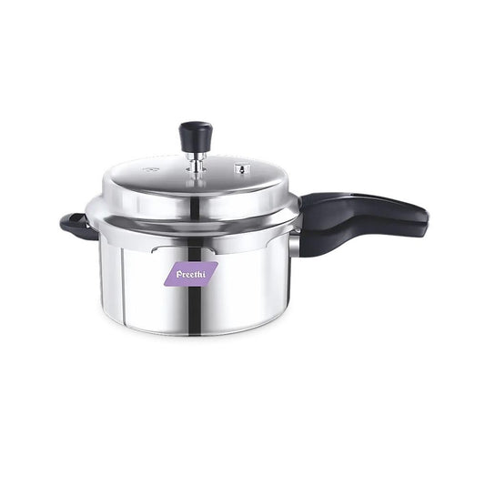 Preethi PC-015 TriPly Stainless Steel Induction Base Outer Lid Pressure Cooker, 2.5 Litres
