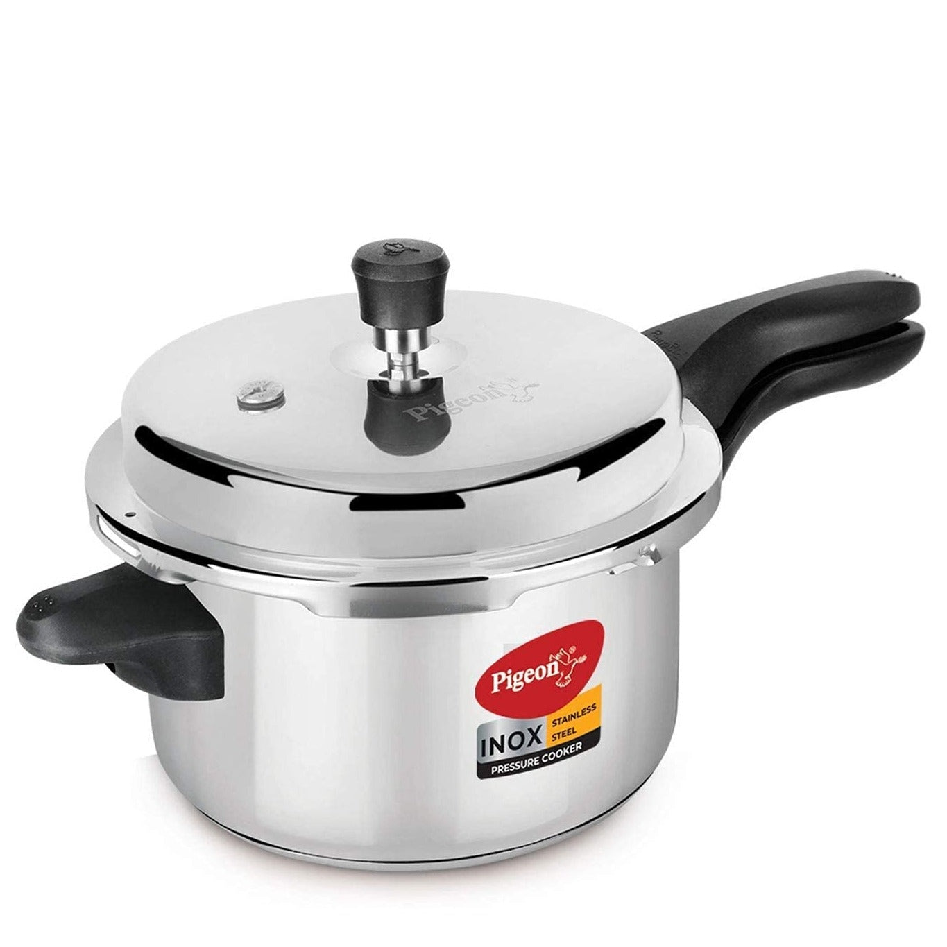 Pigeon Inox Stainless Steel Pressure Cooker, 5 Litres